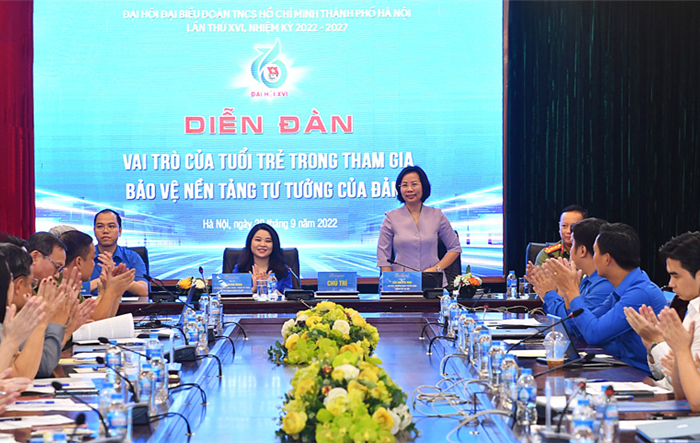 Tăng cường vai trò của tuổi trẻ trong tham gia bảo vệ nền tảng tư tưởng của Đảng