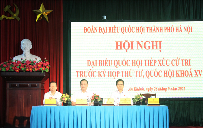 Cử tri huyện Hoài Đức kiến nghị đến đại biểu Quốc hội về công tác quản lý nhà chung cư