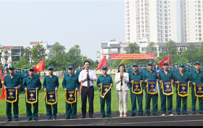 Quận Hà Đông khai mạc hội thao quốc phòng lực lượng dân quân tự vệ, hội theo trung đội dân quân cơ động năm 2022