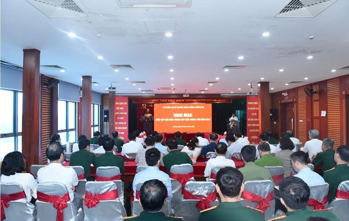 Sở Thông tin và Truyền thông thành phố Hà Nội khai mạc diễn tập bảo đảm tác chiến trong khu vực phòng thủ