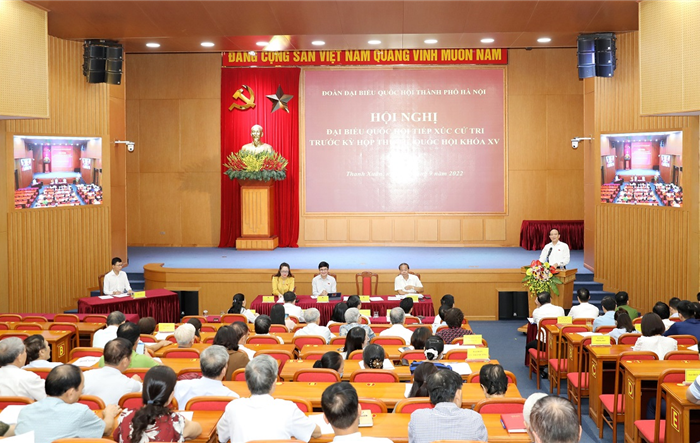Cử tri quận Thanh Xuân tán thành cao việc Quốc hội sẽ xem xét, thông qua Luật thực hiện dân chủ ở cơ sở