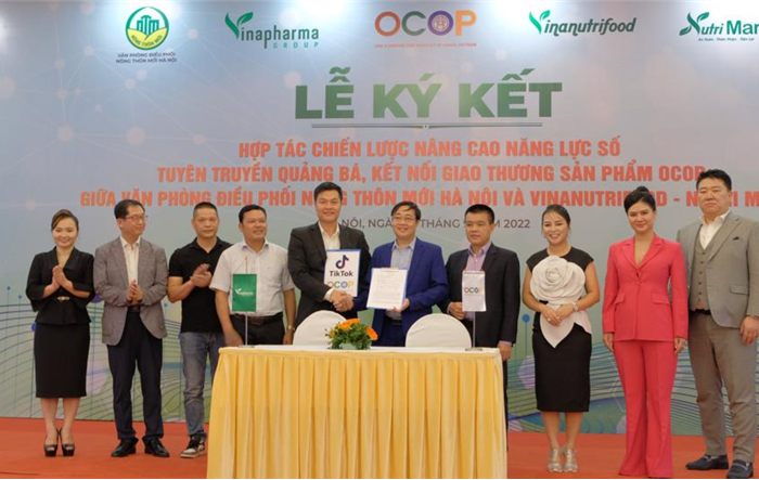 Ký kết hợp tác cùng Vinanutrifood hỗ trợ chuyển đổi số cho các chủ thể OCOP 