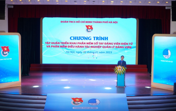 Thành đoàn Hà Nội tập huấn triển khai phần mềm “Sổ tay đảng viên điện tử”