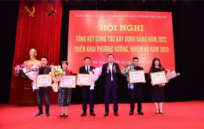 Đảng bộ Cơ quan Liên đoàn Lao động thành phố tổng kết công tác Đảng năm 2022