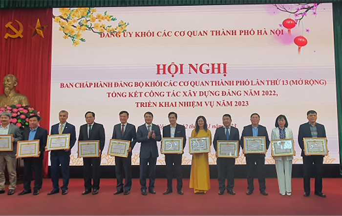 Đảng ủy Khối các cơ quan thành phố tổng kết công tác xây dựng Đảng năm 2022