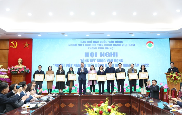 Hội nghị tổng kết Cuộc vận động “Người Việt Nam ưu tiên dùng hàng Việt Nam" thành phố năm 2022