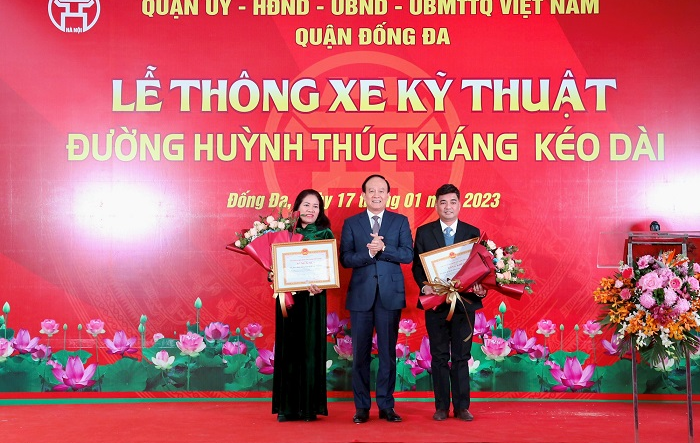 Lễ thông xe kỹ thuật đường Huỳnh Thúc Kháng kéo dài