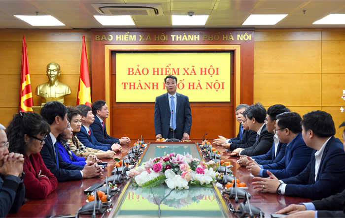 Giám đốc Bảo hiểm xã hội Việt Nam thăm, chúc Tết công chức, viên chức, người lao động Bảo hiểm xã hội thành phố Hà Nội