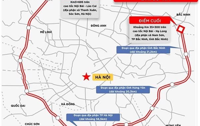 Chủ tịch UBND thành phố Trần Sỹ Thanh gửi thư khen 6 huyện tích cực trong công tác giải phóng mặt bằng đường Vành đai 4