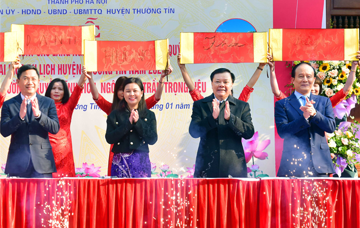Huyện Thường Tín tổ chức lễ khai bút mở đầu Xuân Quý Mão 2023