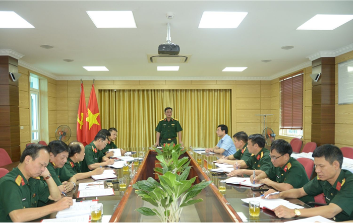 Kiểm tra công tác chuẩn bị diễn tập khu vực phòng thủ quận Hoàng Mai 