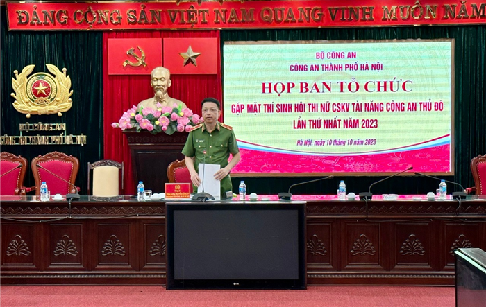 Chuẩn bị chu đáo phục vụ Hội thi nữ Cảnh sát khu vực tài năng Công an thành phố lần thứ nhất năm 2023