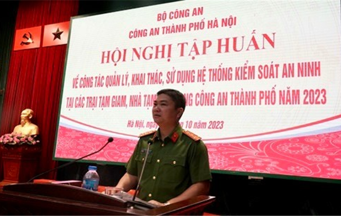 Hội nghị tập huấn công tác quản lý, khai thác, sử dụng hệ thống kiểm soát an ninh tại các trại tạm giam, nhà tạm giữ 