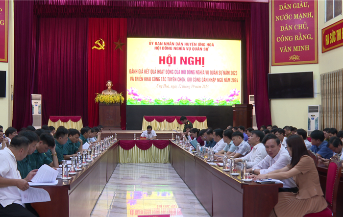 Huyện Ứng Hòa triển khai công tác gọi công dân nhập ngũ  năm 2024