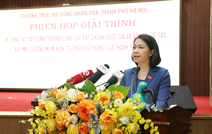 Thành phố Hà Nội đẩy nhanh tiến độ dự án đầu tư thực hiện xây dựng trường học công lập đạt chuẩn quốc gia đảm bảo hiệu quả đầu tư