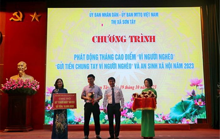Thị Sơn Tây phát động hưởng ứng tháng cao điểm “Vì người nghèo” năm 2023