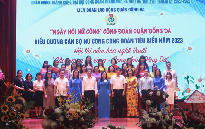 Chương trình “Ngày hội nữ công” biểu dương cán bộ nữ công công đoàn tiêu biểu quận Đống Đa năm 2023