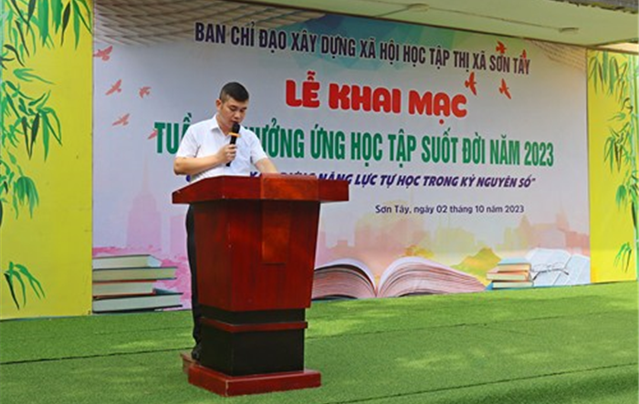 Thị xã Sơn Tây: Khai mạc Tuần lễ hưởng ứng học tập suốt đời năm 2023