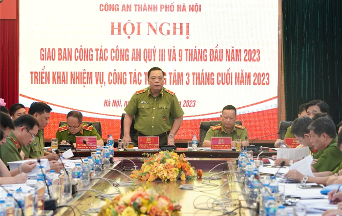 Công an Hà Nội giao ban công tác quý III năm 2023