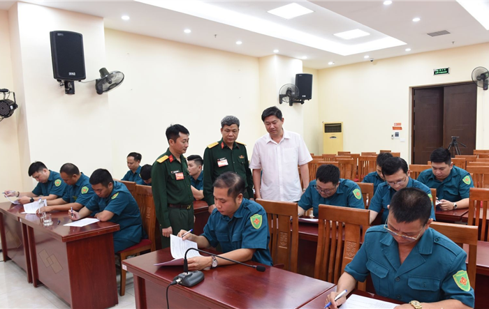 Quận Ba Đình tổ chức Hội thi Cán bộ Chỉ huy trưởng, Phó Chỉ huy trưởng Ban CHQS phường năm 2023