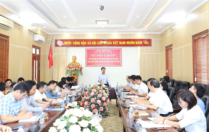 Giám sát về giải quyết việc làm tại huyện Thanh Oai 