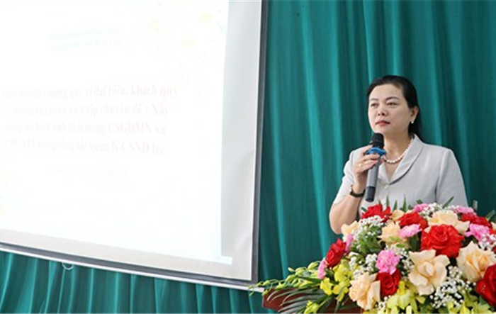 Kiến tập chuyên đề “Xây dựng mô hình sinh thái trong cơ sở giáo dục mầm non”