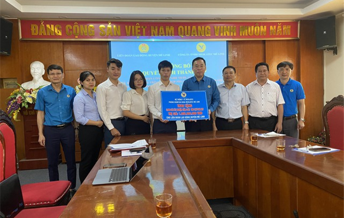 Thành lập Công đoàn cơ sở Công ty TNHH Medlatec Mê Linh