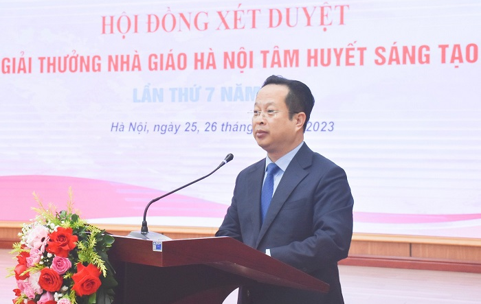 Chung khảo Giải thưởng "Nhà giáo Hà Nội tâm huyết, sáng tạo" lần thứ 7 năm 2023
