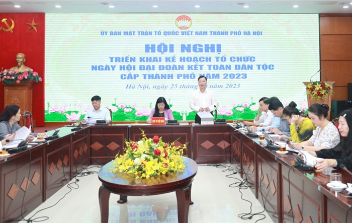 Hội nghị triển khai Kế hoạch tổ chức Ngày hội đại đoàn kết toàn dân tộc cấp thành phố năm 2023