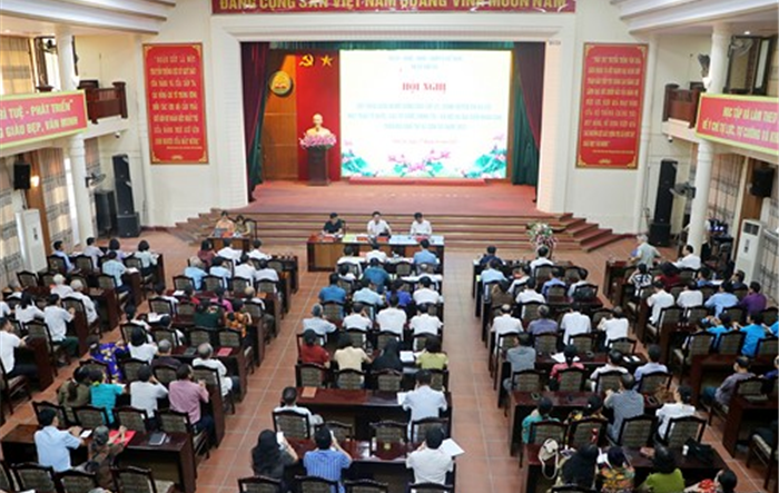 Thị xã Sơn Tây đối thoại giữa người đứng đầu cấp ủy với các tổ chức chính trị - xã hội và nhân dân