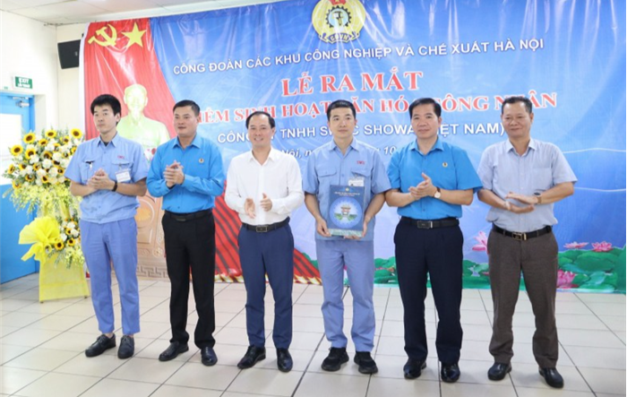 Ra mắt Điểm sinh hoạt văn hóa công nhân tại Công ty TNHH SWCC Showa Việt Nam