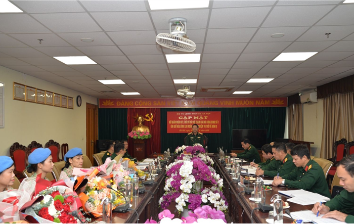 Bộ Tư lệnh Thủ đô gặp mặt các nữ quân nhân hoàn thành sứ mệnh gìn giữ hòa bình Liên hợp quốc