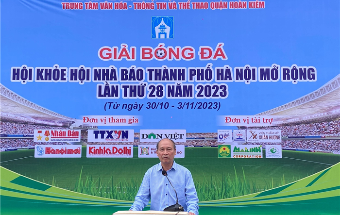 6 đội tham dự Giải bóng đá thuộc Hội khỏe Hội Nhà báo thành phố mở rộng lần thứ 28 năm 2023