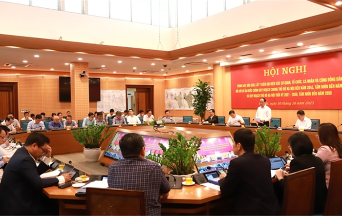 Hội nghị lấy ý kiến đại diện các cơ quan, tổ chức, cá nhân và cộng đồng dân cư đối với Đồ án Điều chỉnh quy hoạch chung Thủ đô