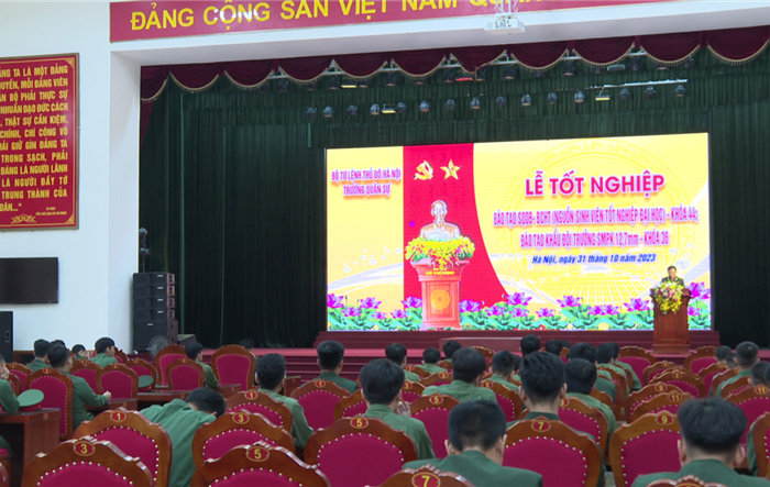 Lễ bế giảng các lớp đào tạo Sĩ quan dự bị tại Trường Quân sự Bộ Tư lệnh Thủ đô Hà Nội 