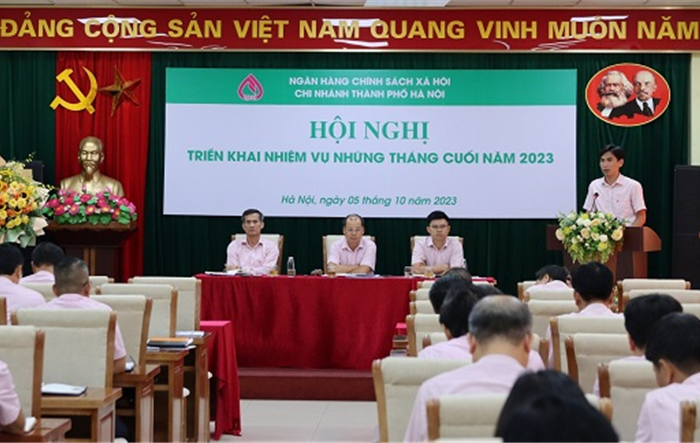 Ngân hàng Chính sách xã hội thành phố Hà Nội sơ kết công tác 9 tháng đầu năm 2023