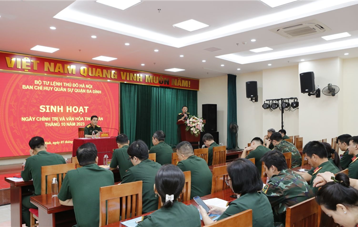 Quận Ba Đình tổ chức sinh hoạt Ngày Chính trị, văn hoá, tinh thần 