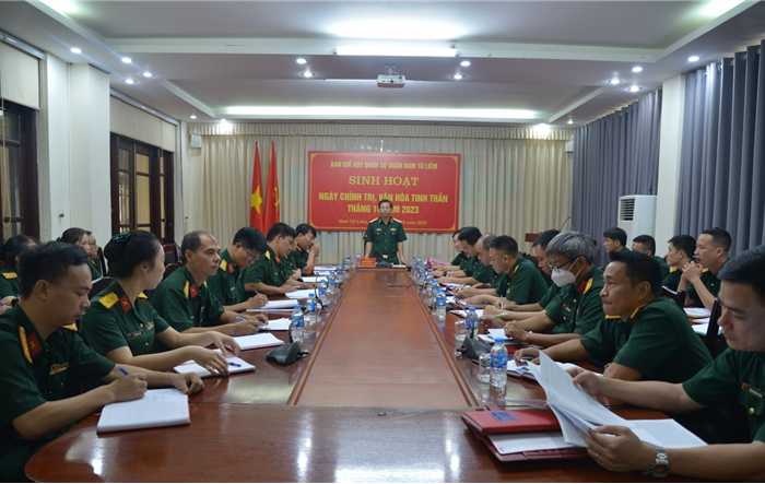 Quận Nam Từ Liêm tổ chức sinh hoạt Ngày Chính trị, văn hóa tinh thần tháng 10-2023