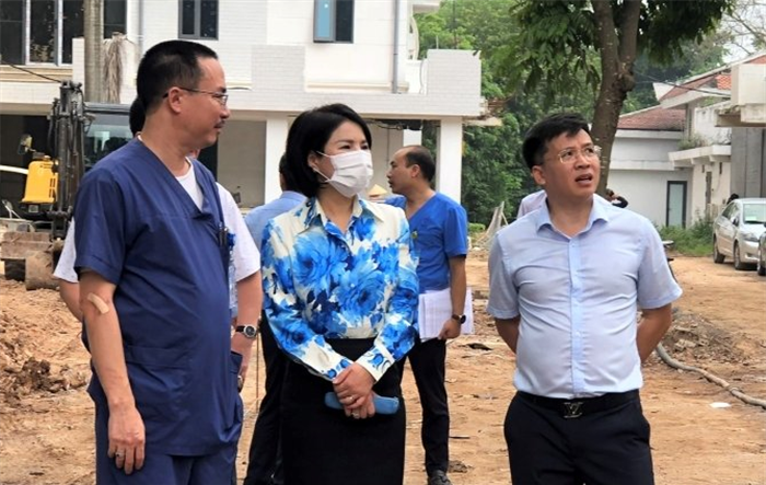 Giám đốc Sở Y tế: Tiếp tục đẩy nhanh tiến độ hoàn thiện các hạng mục dự án Bệnh viện đa khoa Sơn Tây