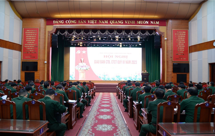 Bộ Tư lệnh Thủ đô: Giao ban công tác Đảng và chính trị quý III-2023