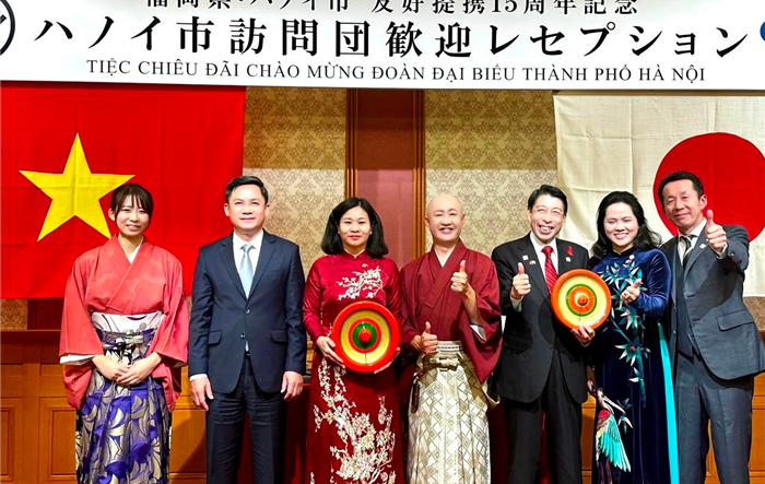 Đoàn đại biểu cấp cao thành phố Hà Nội thăm chính thức tỉnh Fukuoka, Nhật Bản