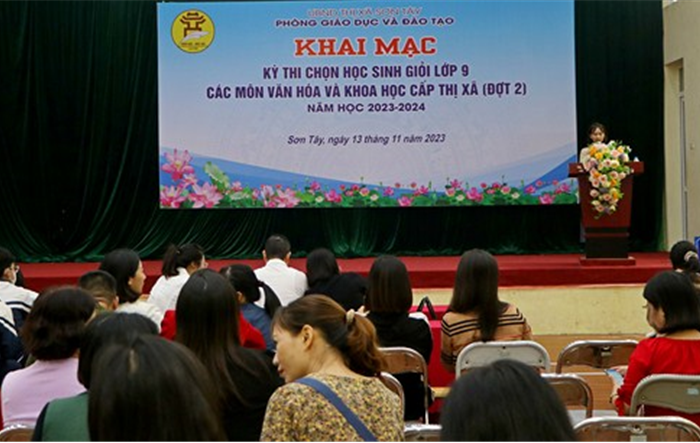 Thị xã Sơn Tây: Tổ chức kỳ thi học sinh giỏi cho 15 trường THCS trên địa bàn 