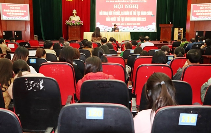 Huyện Phú Xuyên: Đối thoại với người dân, tổ chức, doanh nghiệp về giải quyết thủ tục hành chính năm 2023