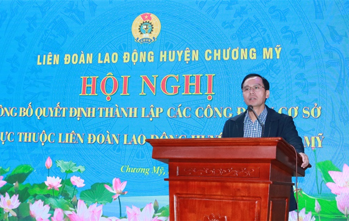 Hội nghị công bố quyết định thành lập các Công đoàn cơ sở trực thuộc