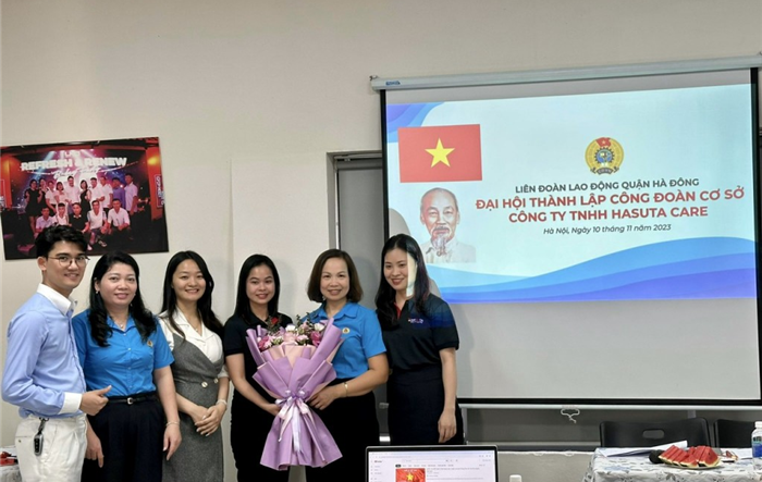 Quận Hà Đông: Thành lập Công đoàn cơ sở Công ty TNHH Hasuta Care