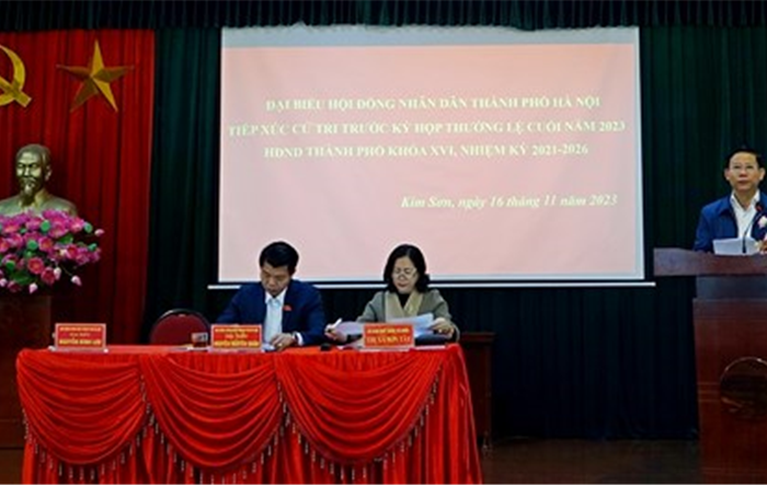 Đại biểu HĐND thành phố tiếp xúc cử tri trước kỳ họp thứ 14, HĐND thành phố khoá XVI, nhiệm kỳ 2021 - 2026
