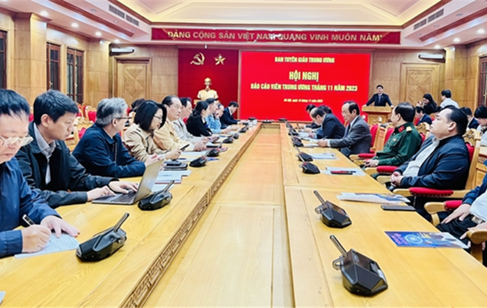 Ban Tuyên giáo Trung ương tổ chức Hội nghị báo cáo viên tháng 11 năm 2023