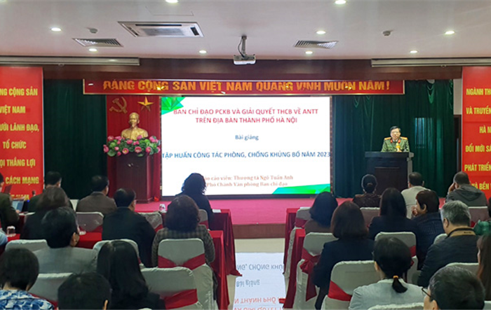 Tập huấn kiến thức pháp luật về phòng, chống khủng bố