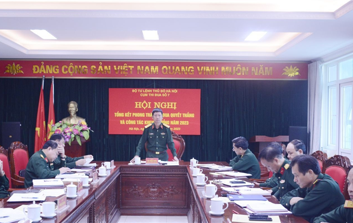 Cụm thi đua số 7, Bộ Tư lệnh Thủ đô tổng kết phong trào thi đua quyết thắng năm 2023