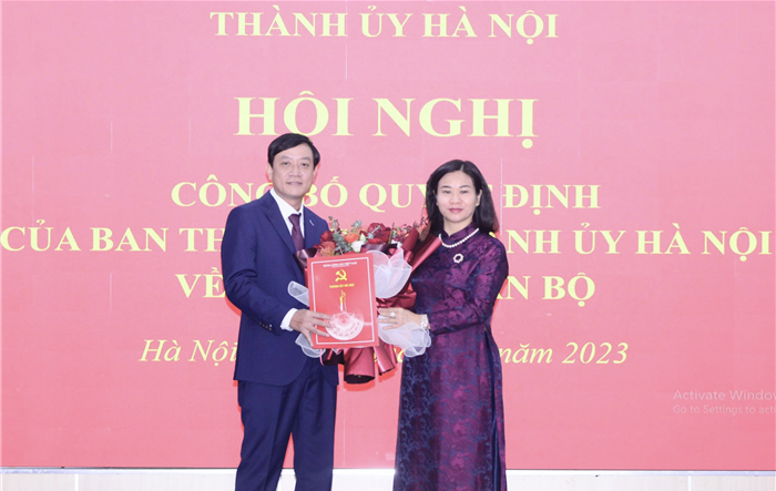 Công bố quyết định của Ban Thường vụ Thành ủy về công tác cán bộ tại Tổng công ty Du lịch Hà Nội